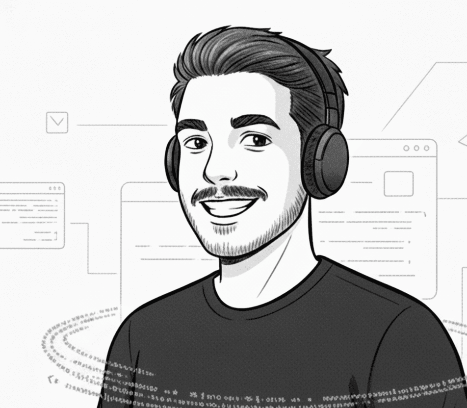 Jaafar Youssef, Web Developer, comic-style profile picture